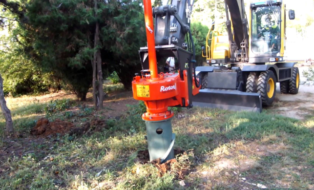 A picture of stump removal in Fullerton, CA.